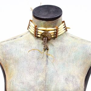 VTG 70's Bone Horn Shell Choker